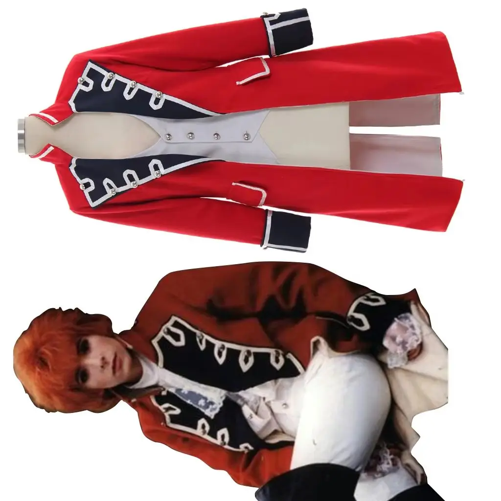 TV Outlander Jonathan Randall Cosplay Costume Men's Red Officer Soldier Uniform Historical Colonial Military Jacket Tailcoat
TV Outlander Jonathan Randall Cosplay Costume Men's Red Officer Soldier Uniform Historical Colonial Military Jacket Tailcoat