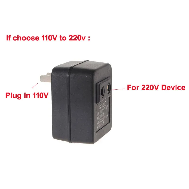 1Pc AC 50W 60Hz Maximum Power AC 110v To 220v Single Transformer Power Converter Adapter US Plug SC-21C
1Pc AC 50W 60Hz Maximum Power AC 110v To 220v Single Transformer Power Converter Adapter US Plug SC-21C