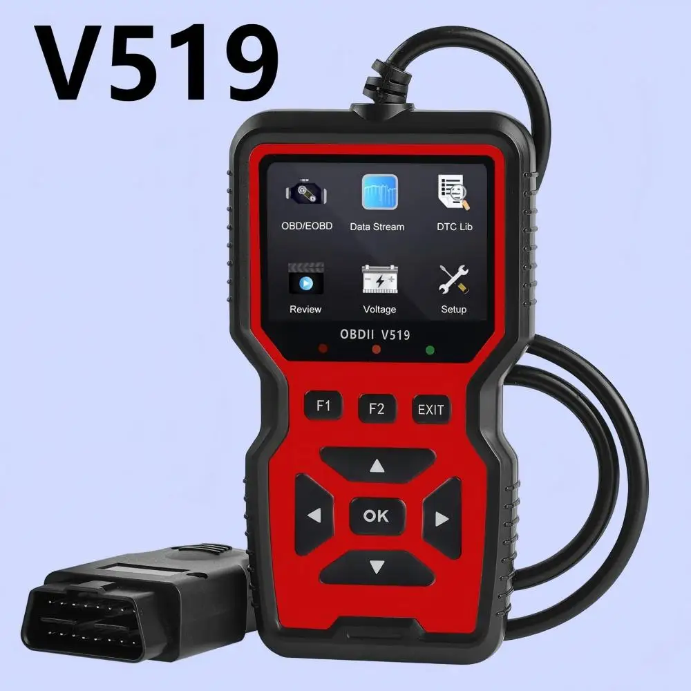 OBD2 Scanner Live Data Professional Mechanic OBDII Diagnostic Code Reader Tool for Check Engine Light V519
OBD2 Scanner Live Data Professional Mechanic OBDII Diagnostic Code Reader Tool for Check Engine Light V519