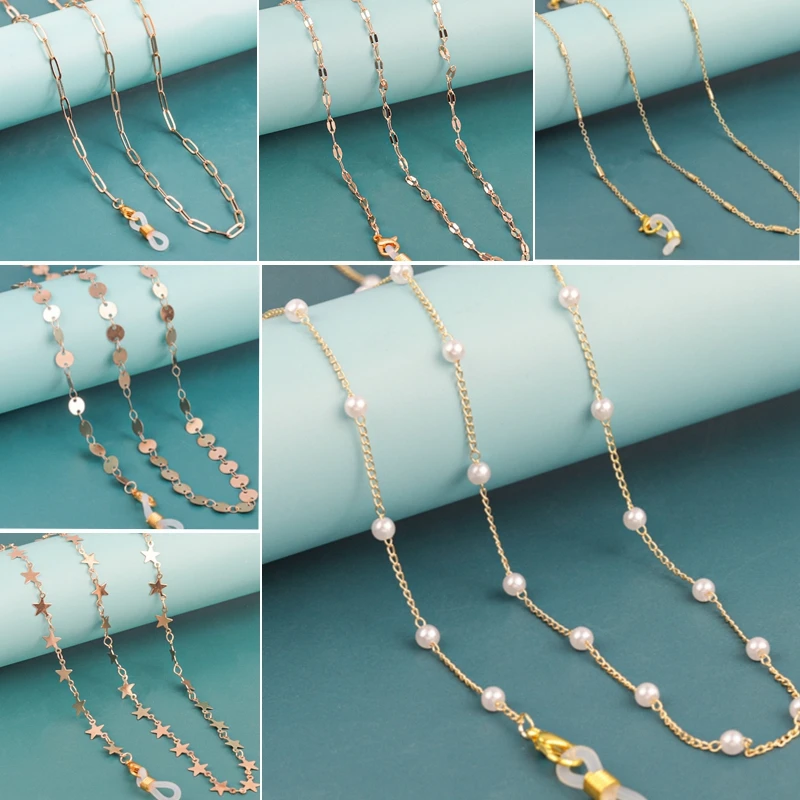 1Pc Copper Gold Color Glasses Chain Cross Pearl Clip Tube Pentagram Chains For Women Glasses Decorative Fashion Jewelry
1Pc Copper Gold Color Glasses Chain Cross Pearl Clip Tube Pentagram Chains For Women Glasses Decorative Fashion Jewelry