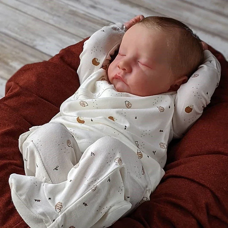 49CM Newborn Baby Doll Reborn Levi Soft Silicone Flexible 3D Skin Tone with Visible Veins Hand Paint Doll
49CM Newborn Baby Doll Reborn Levi Soft Silicone Flexible 3D Skin Tone with Visible Veins Hand Paint Doll