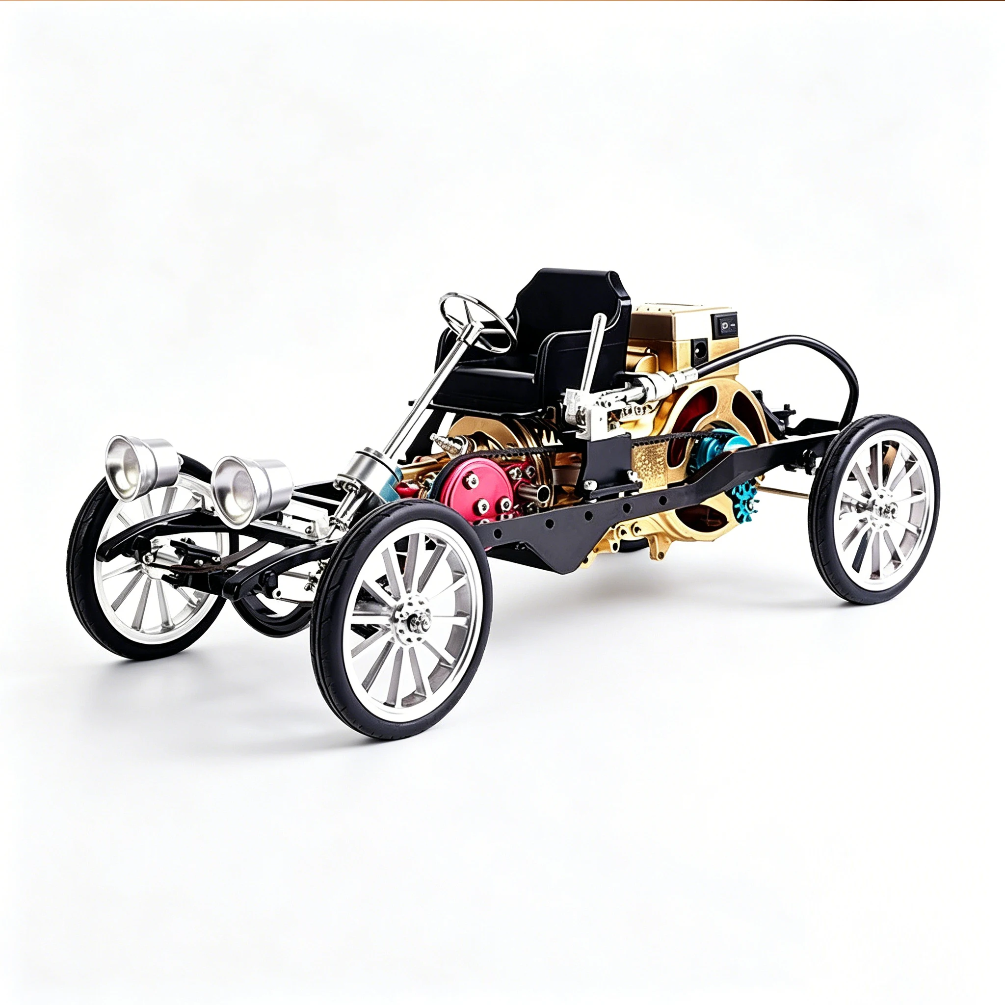 TECHING 200+ Parts Single Cylinder Engine Metal Car - Mechanical Assembly Model Kit - STEM Educational Hobby Toy Gift for Kids
TECHING 200+ Parts Single Cylinder Engine Metal Car - Mechanical Assembly Model Kit - STEM Educational Hobby Toy Gift for Kids