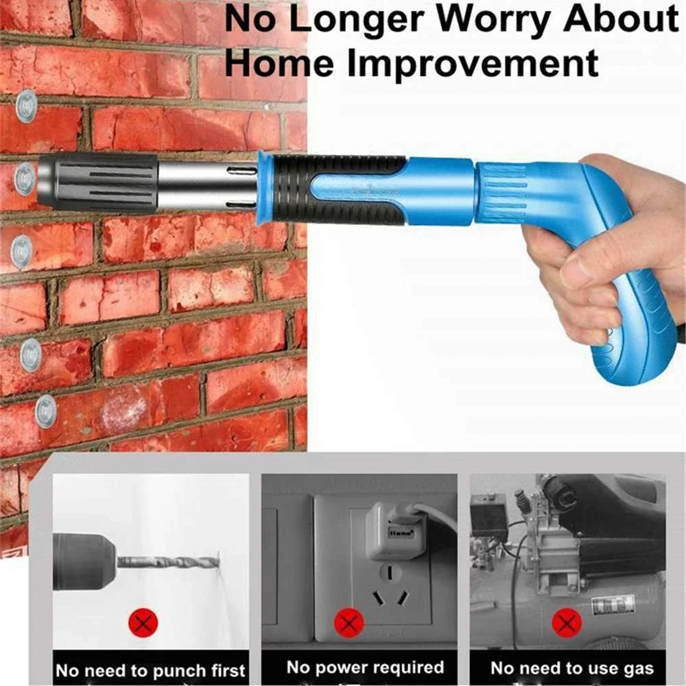 Electric Tufting Gun Low Noise Labor Saving Steel Nails Rivet Tool Wall Anchor Wire Slotting DIY Installation Tools
Electric Tufting Gun Low Noise Labor Saving Steel Nails Rivet Tool Wall Anchor Wire Slotting DIY Installation Tools