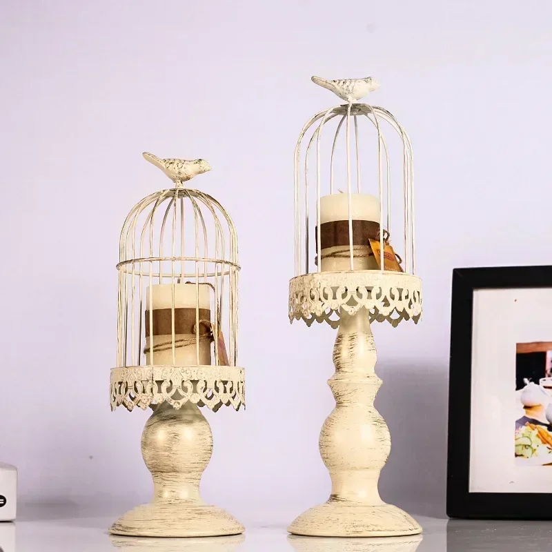 European Iron Bird Cage Candlestick - Romantic Decor for Valentine's Day
European Iron Bird Cage Candlestick - Romantic Decor for Valentine's Day