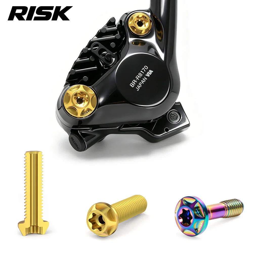 RISK Road Bike Hydraulic Disc Brake Caliper Fixing Screw Titanium Alloy Lock Bolt Fit for R7070 R8170 Drivetrain
RISK Road Bike Hydraulic Disc Brake Caliper Fixing Screw Titanium Alloy Lock Bolt Fit for R7070 R8170 Drivetrain