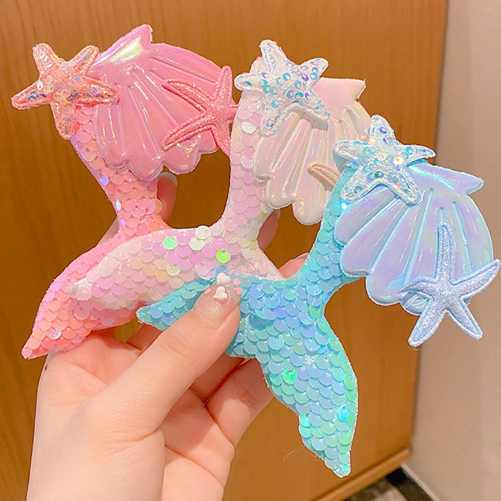 4 Pcs Mermaid Hair Clips Sequins Girls Headdress Party Accessories Blue Pink White Purple Hairpins Hairstyling
4 Pcs Mermaid Hair Clips Sequins Girls Headdress Party Accessories Blue Pink White Purple Hairpins Hairstyling