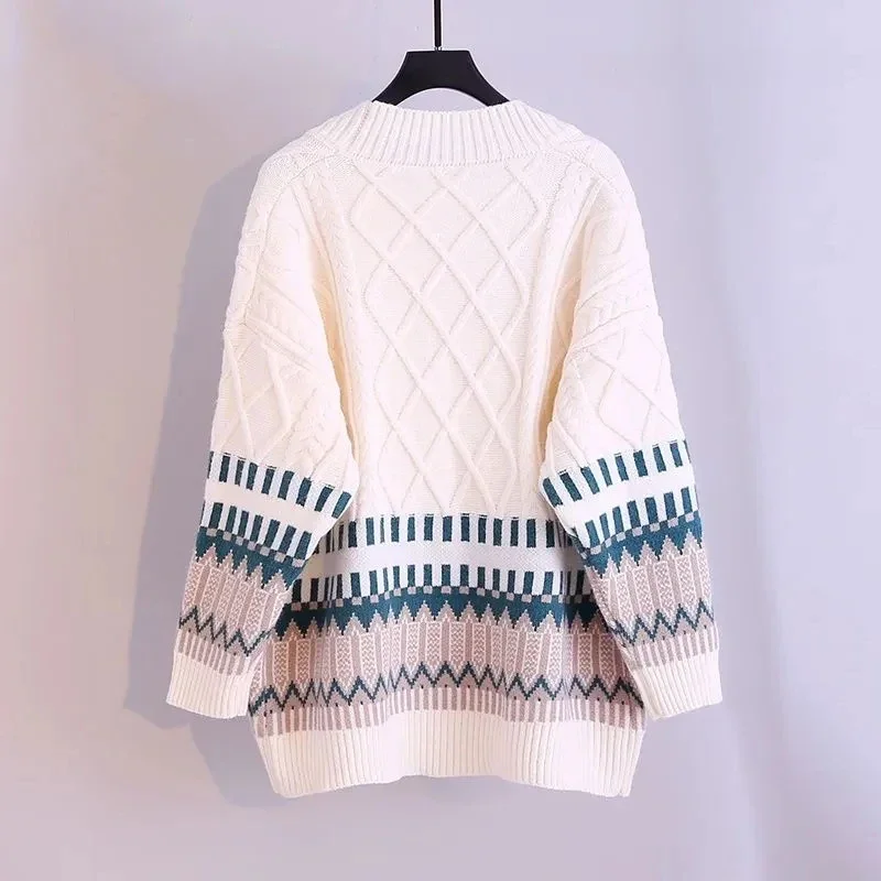 Cardigan Women Knitted Sweater 2025New Spring Autumn Long Sleeve Sweet Knit Sweater Female Fashion Casual Loose Ladies Tops E999
Cardigan Women Knitted Sweater 2025New Spring Autumn Long Sleeve Sweet Knit Sweater Female Fashion Casual Loose Ladies Tops E999