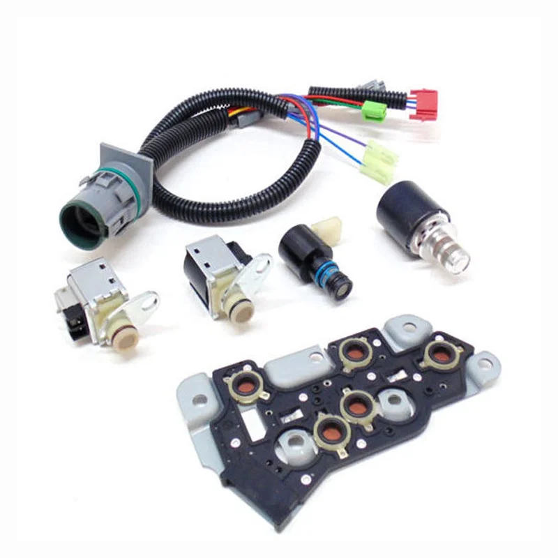 4L80E Original Transmission Shift Solenoid Kit 4 Solenoids 1 Press Switch 1 Internal Wire Harness Fits for 1991-2003
4L80E Original Transmission Shift Solenoid Kit 4 Solenoids 1 Press Switch 1 Internal Wire Harness Fits for 1991-2003