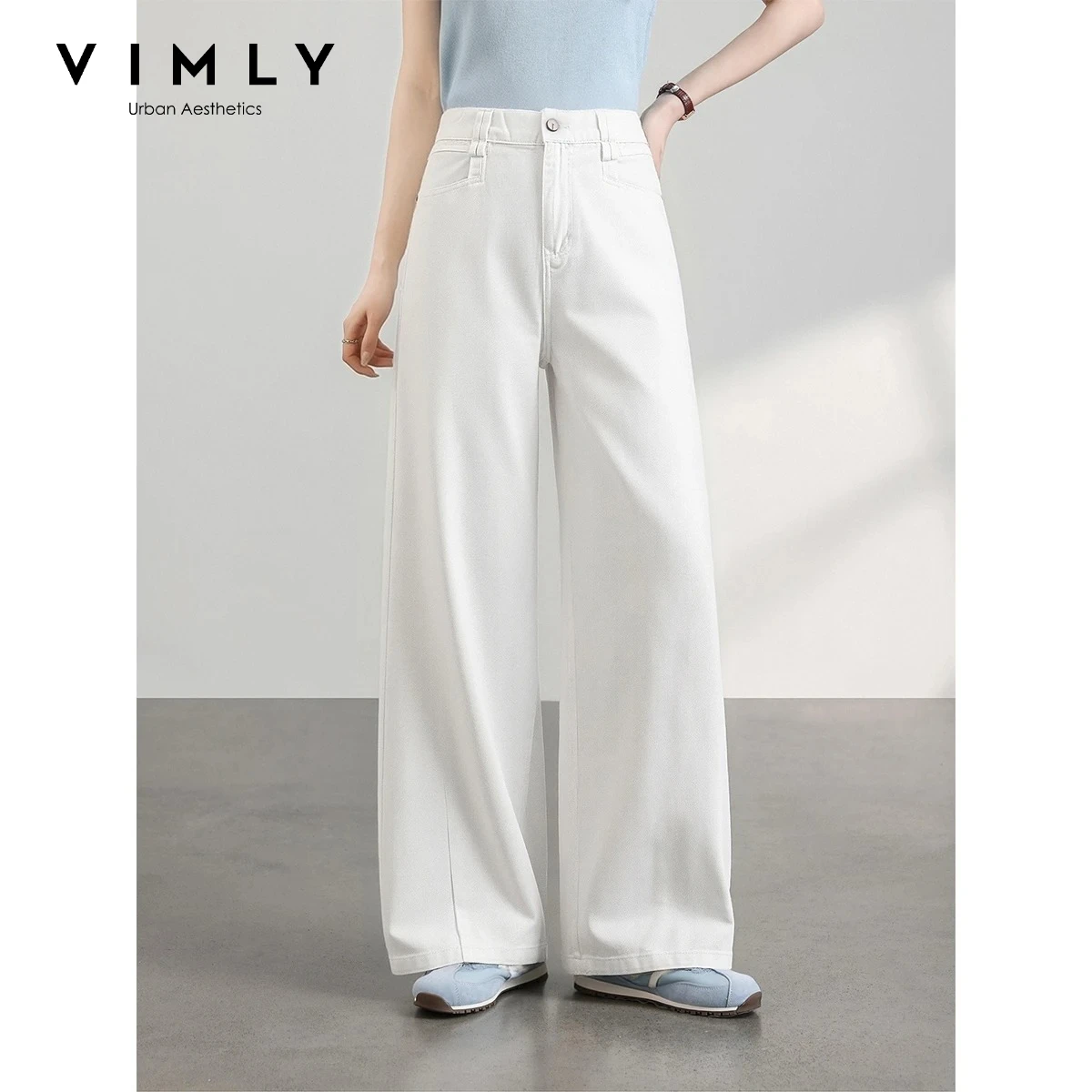 VIMLY Office Lady High Waist Wide Leg Pants 2026 Summer New 100% Cotton White Minimalist Loose Fit Casual Long Trousers 30930
VIMLY Office Lady High Waist Wide Leg Pants 2026 Summer New 100% Cotton White Minimalist Loose Fit Casual Long Trousers 30930