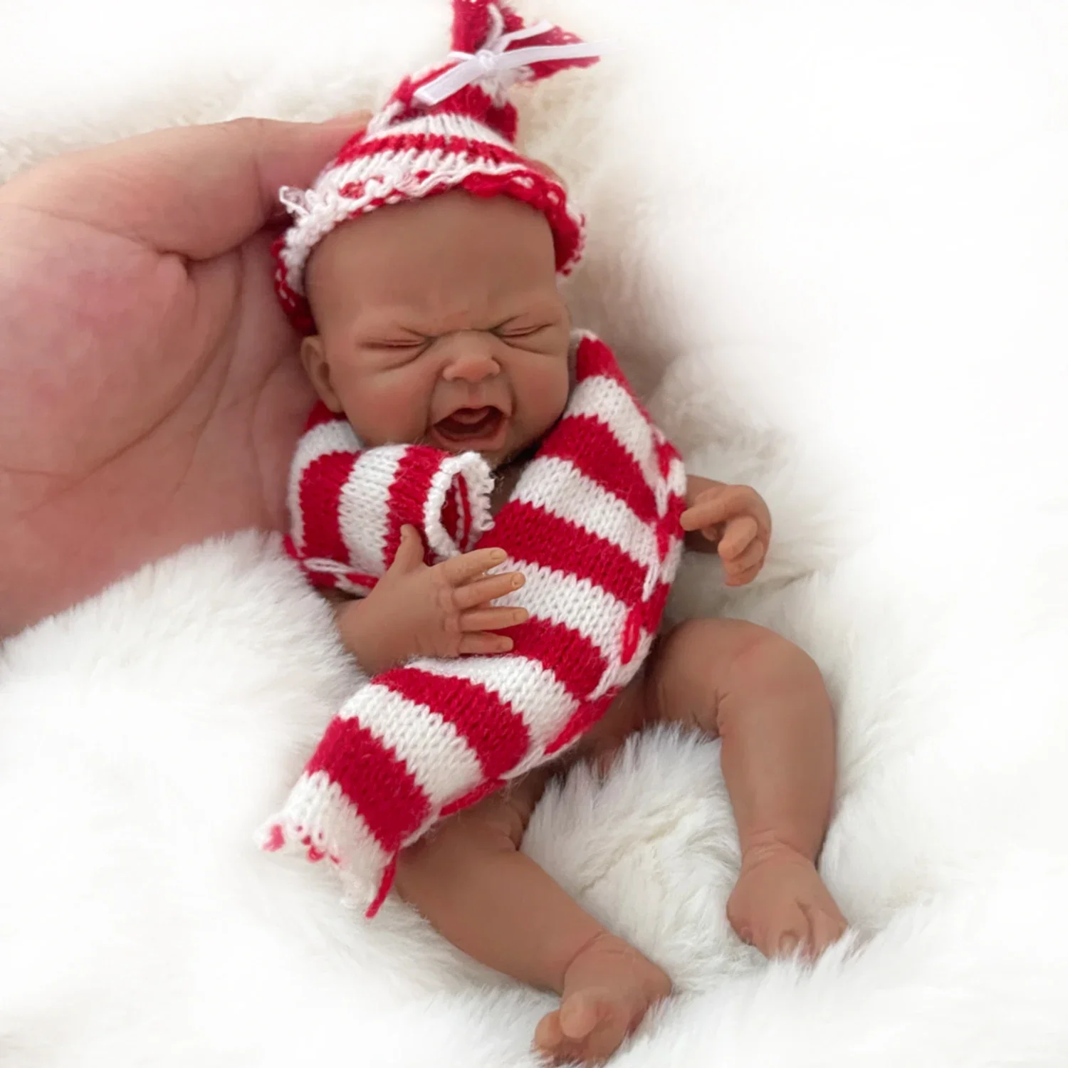 Reborn Baby Doll 7 Inch Full Body Silicone Doll Girl Mini Realistic Newborn Baby Dolls Stress Relief for Adults Hand Made
Reborn Baby Doll 7 Inch Full Body Silicone Doll Girl Mini Realistic Newborn Baby Dolls Stress Relief for Adults Hand Made