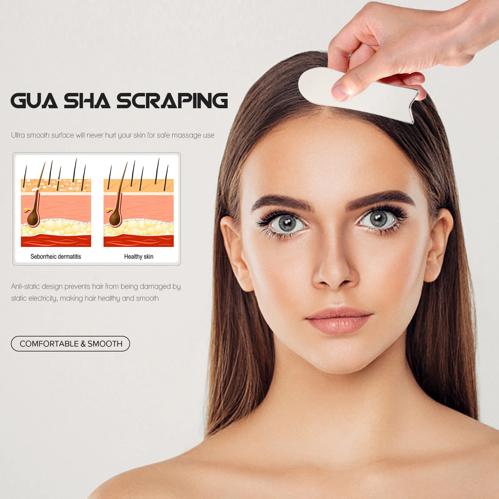 1Pcs Stainless Steel Gua Sha Scraper Durable Massage Board for Body Skin Massage Muscle Pain Relief Health Care
1Pcs Stainless Steel Gua Sha Scraper Durable Massage Board for Body Skin Massage Muscle Pain Relief Health Care