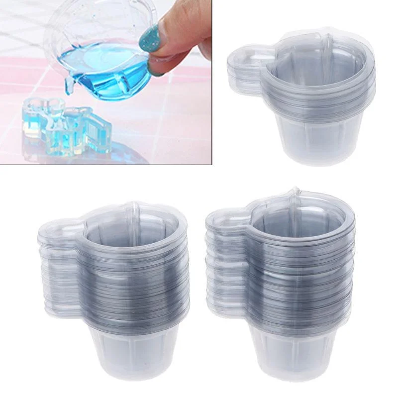 100Pcs 40ML Plastic Disposable Cups Dispenser Silicone Resin Mold Kit for DIY Epoxy Resin Jewelry Making Tools Accessories
100Pcs 40ML Plastic Disposable Cups Dispenser Silicone Resin Mold Kit for DIY Epoxy Resin Jewelry Making Tools Accessories