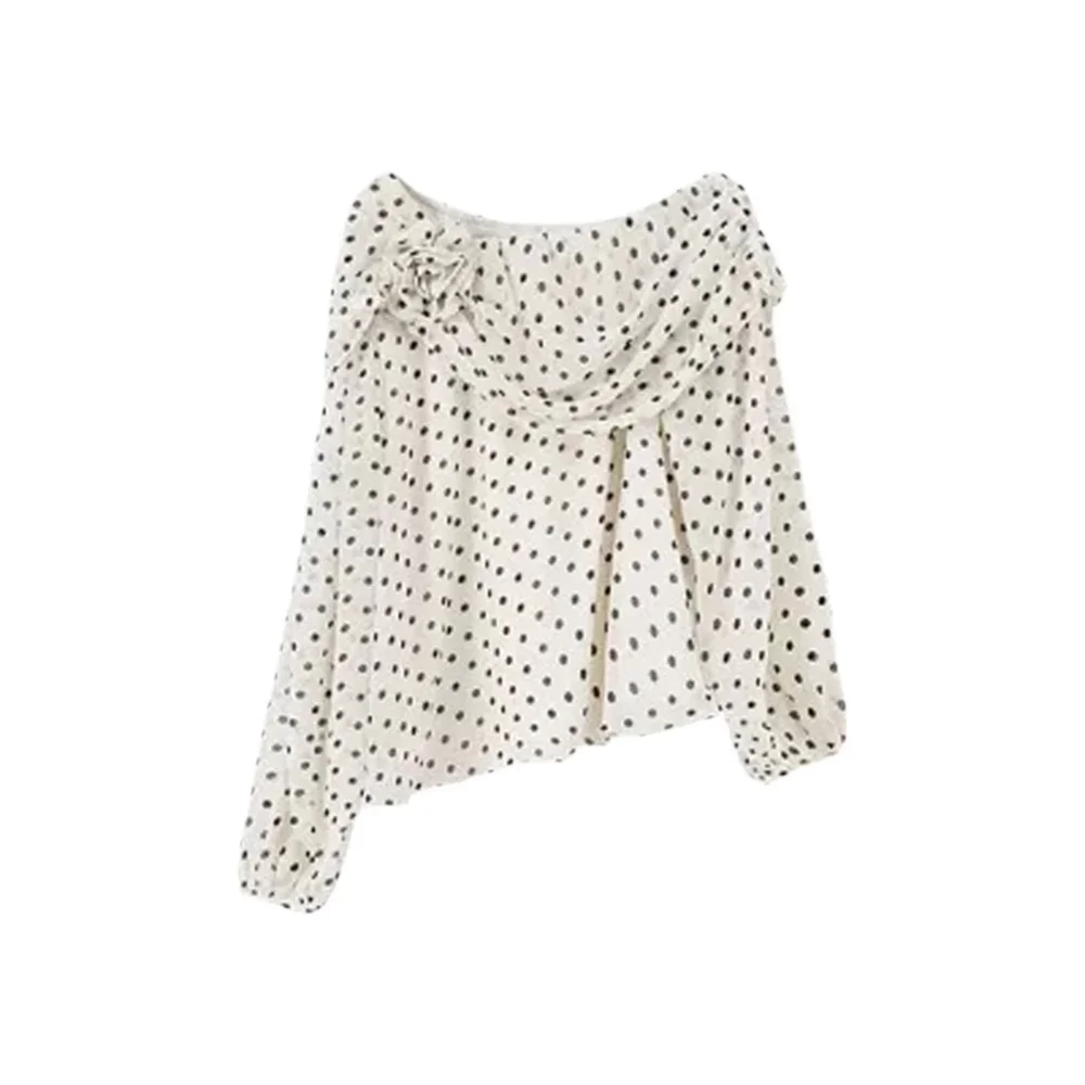 Good quality,Spring,European,Clothes,Blouse,Women,Fashion,Sexy,skew collar,3D Flower,Wave point,Tops,Long Sleeve,Pullover,58025
Good quality,Spring,European,Clothes,Blouse,Women,Fashion,Sexy,skew collar,3D Flower,Wave point,Tops,Long Sleeve,Pullover,58025