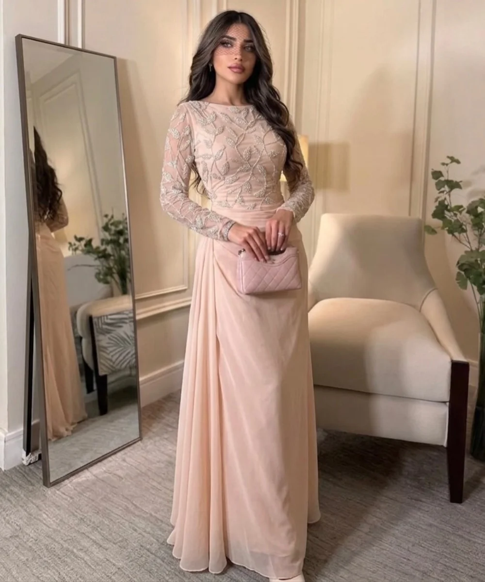 Customized Simple Chiffon Pattern Sequined Pleat A-line O-Neck Long Celebrity Bespoke Occasion Dresses Formal
Customized Simple Chiffon Pattern Sequined Pleat A-line O-Neck Long Celebrity Bespoke Occasion Dresses Formal