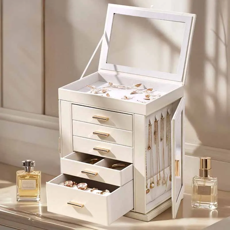 Modern Jewelry Box Rotating Display Jewelry Boxes Women Necklace Earrings Accessory Display Box Living Room Organizer Boxes
Modern Jewelry Box Rotating Display Jewelry Boxes Women Necklace Earrings Accessory Display Box Living Room Organizer Boxes