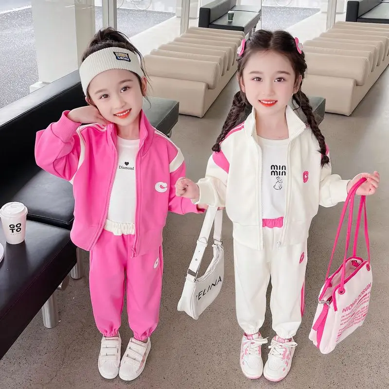 Spring Autumn Girls Long Sleeve Jacket Pants Suit 2025 New Lovely Baby Hoodie Two-piece Children Clothes Gifts for Kids
Spring Autumn Girls Long Sleeve Jacket Pants Suit 2025 New Lovely Baby Hoodie Two-piece Children Clothes Gifts for Kids