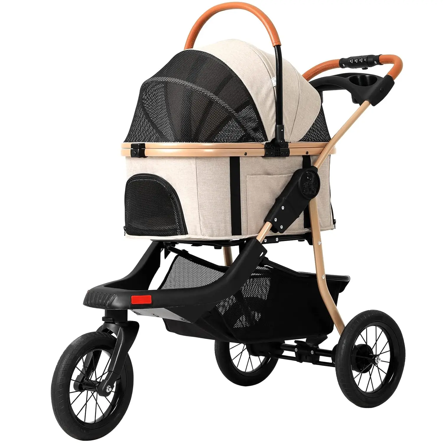 Pet Stroller, Premium 3-in-1 Large Dog Stroller for Cats/Dogs with Detachable Carrier, Zipperless Dual Entry, Foldable Jogging
Pet Stroller, Premium 3-in-1 Large Dog Stroller for Cats/Dogs with Detachable Carrier, Zipperless Dual Entry, Foldable Jogging