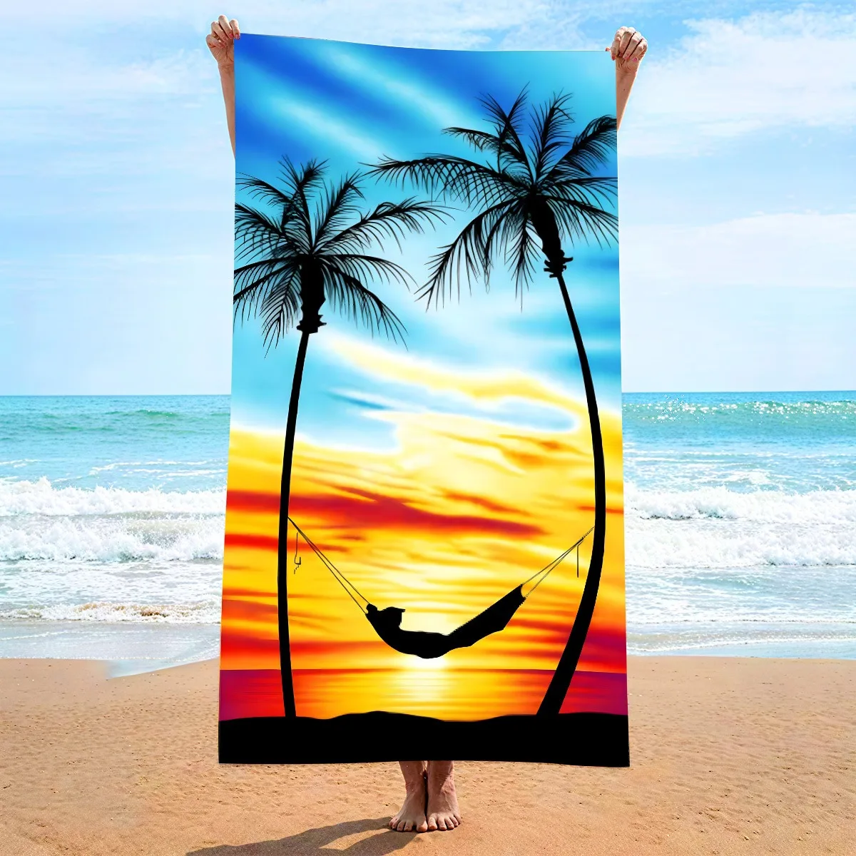 Tropical Palm Tree Beach Towel Summer Ocean Landscape Print Large Bath Towel Quick Dry Sand Free Swimming Pool Vacation Blanket
Tropical Palm Tree Beach Towel Summer Ocean Landscape Print Large Bath Towel Quick Dry Sand Free Swimming Pool Vacation Blanket