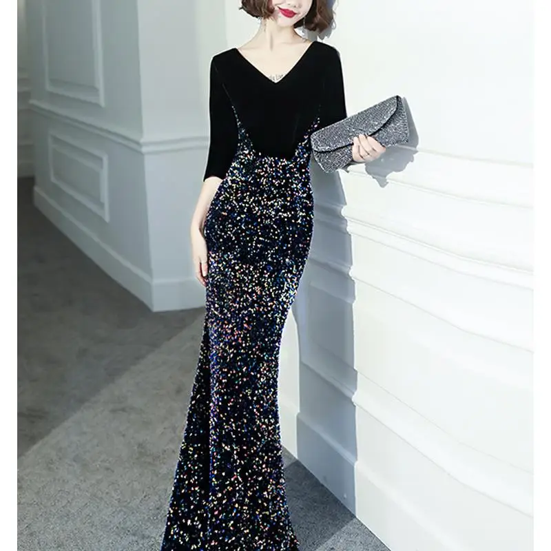 Ele Long Evening Gown Women's Fi Tail Skirt Host Dr Sparkling Sequins Formal Ball Dr Luxury Sensation Bla Dr
Ele Long Evening Gown Women's Fi Tail Skirt Host Dr Sparkling Sequins Formal Ball Dr Luxury Sensation Bla Dr