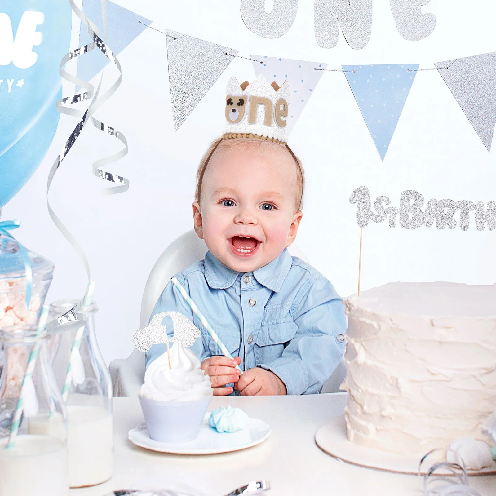 1st Birthday Decoration Hat Bear Design Soft Non-Woven Material Secure Fit Adjustable Band Lasting Keepsake First Birthday Crown
1st Birthday Decoration Hat Bear Design Soft Non-Woven Material Secure Fit Adjustable Band Lasting Keepsake First Birthday Crown