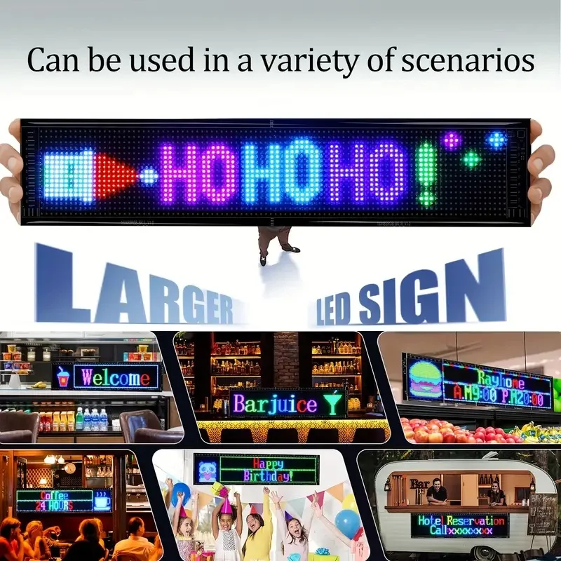 Flexible LED Display Panel USB 5V App-Controlled Programmable Matrix SignText DIY Animations Wall-Mounted for Shops Bars Hotels
Flexible LED Display Panel USB 5V App-Controlled Programmable Matrix SignText DIY Animations Wall-Mounted for Shops Bars Hotels