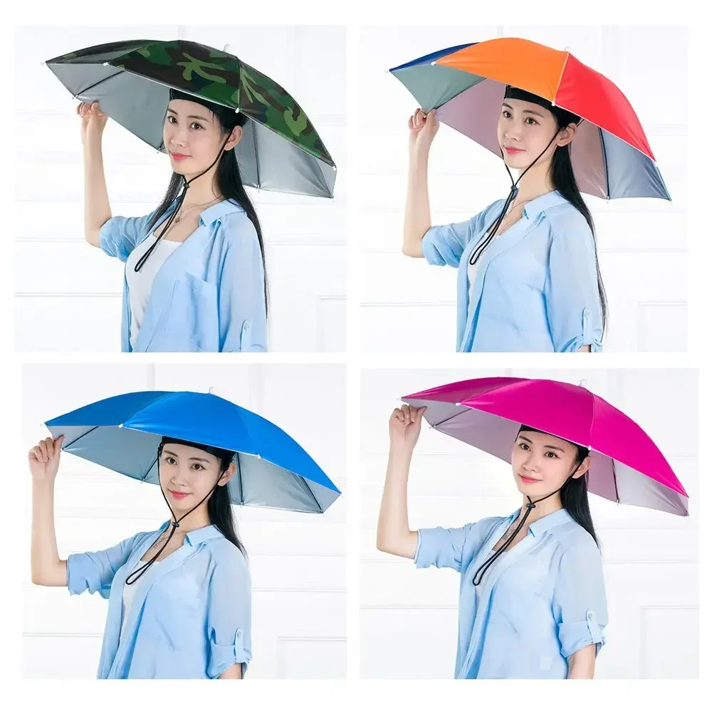 Portable Umbrella Hat Windproof Fishing Head Wearing Sunshade Rain Gear Outdoor Folding Umbrella Camping Beach Head Hats
Portable Umbrella Hat Windproof Fishing Head Wearing Sunshade Rain Gear Outdoor Folding Umbrella Camping Beach Head Hats