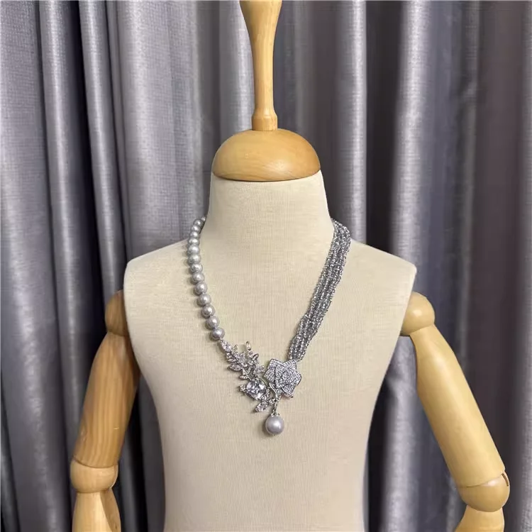 Натуральный серый пресноводный жемчуг с серым нефритом, модное ювелирное ожерелье
Натуральный серый пресноводный жемчуг с серым нефритом, модное ювелирное ожерелье