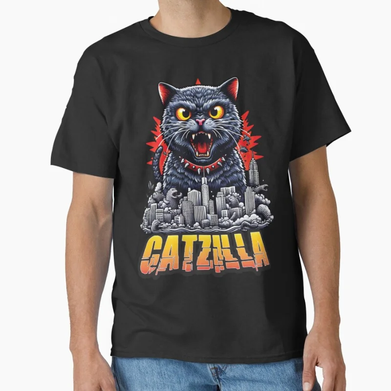 King of the Meowsters Catzilla S01 D54 Винтажная японская футболка с изображением монстра из аниме-фильма для любителей кошек Топы большого размера
King of the Meowsters Catzilla S01 D54 Винтажная японская футболка с изображением монстра из аниме-фильма для любителей кошек Топы большого размера