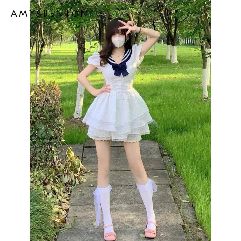Big Girls French Preppy White Navy Collar Dress New Summer 2026 Petite Girls Puff Sleeve Fitted Waist Princess Puffy Mini Dress
Big Girls French Preppy White Navy Collar Dress New Summer 2026 Petite Girls Puff Sleeve Fitted Waist Princess Puffy Mini Dress