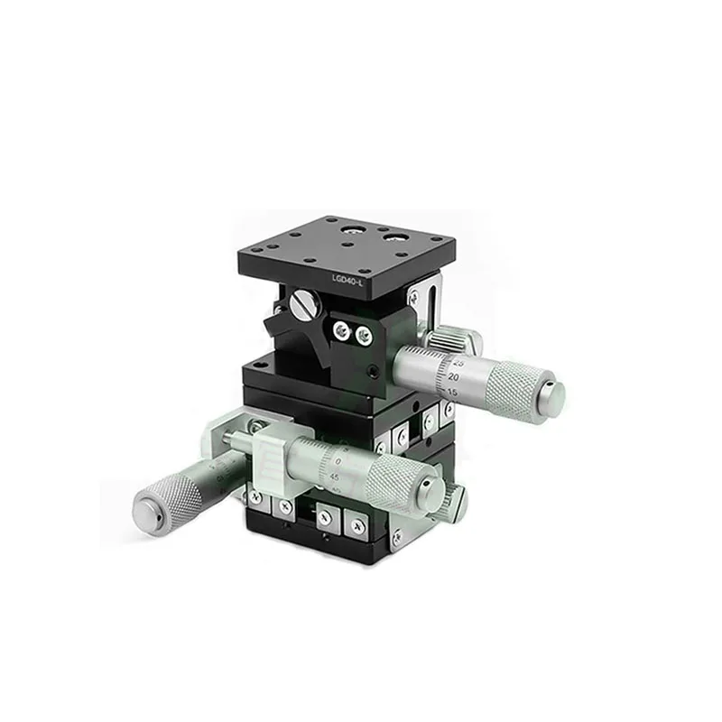 XYZ Axis Manual Precision Displacement Platform Fine-Tuning Lifting Workbench Aluminum Alloy Move Sliding Table LGD40 40*40MM
XYZ Axis Manual Precision Displacement Platform Fine-Tuning Lifting Workbench Aluminum Alloy Move Sliding Table LGD40 40*40MM