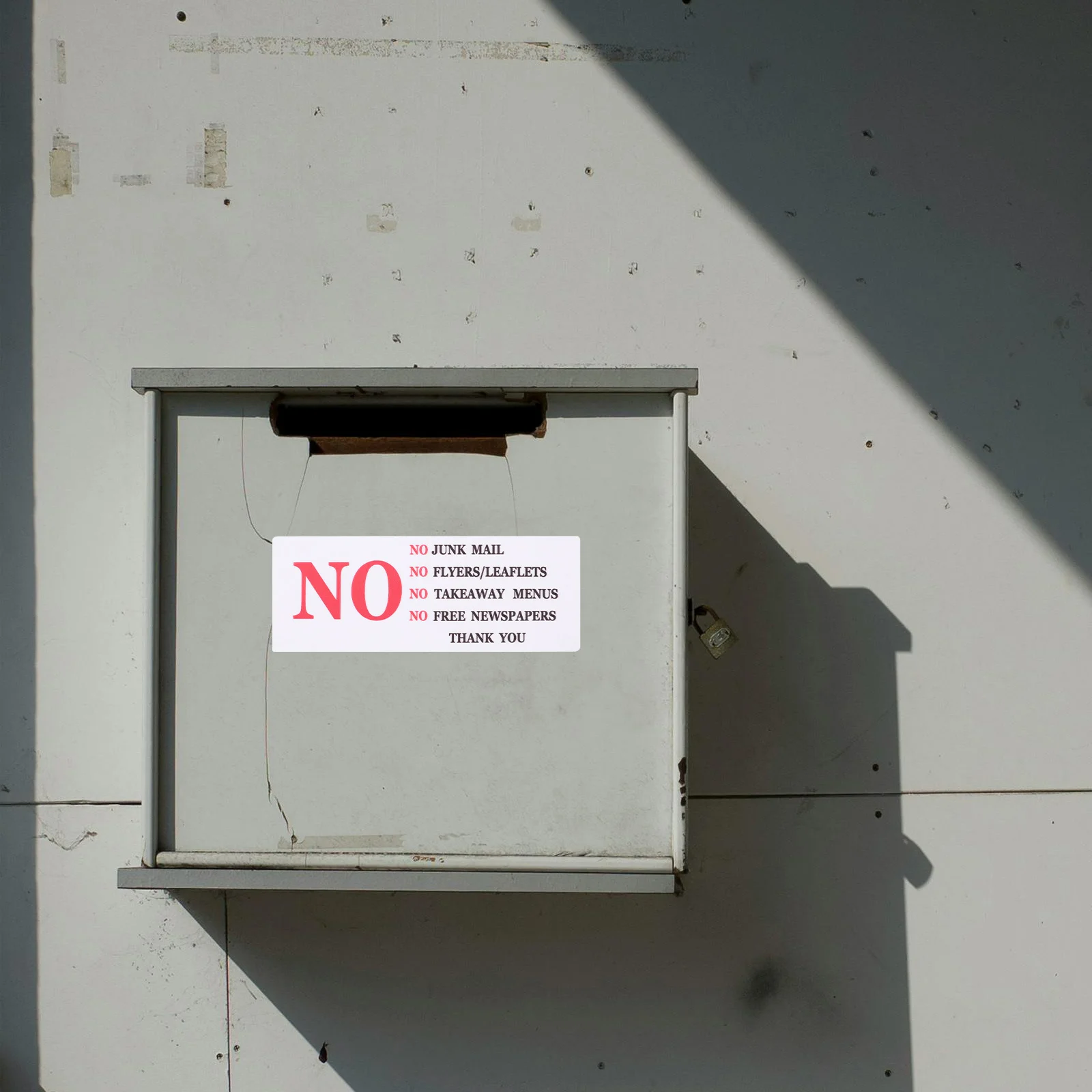 2pcs Mailbox Reminder Sticker Self-Adhesive Waterproof Decal No Junk Mail Sign For Home Outdoor Use Durable Weather-Resistant
2pcs Mailbox Reminder Sticker Self-Adhesive Waterproof Decal No Junk Mail Sign For Home Outdoor Use Durable Weather-Resistant