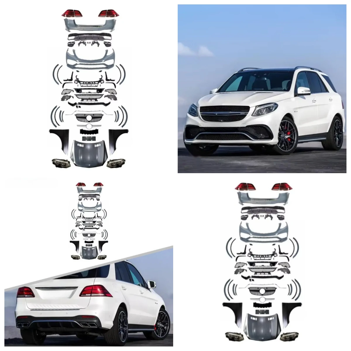 Комплект обвеса Stlf Old To New GLE63 Style (передний сплиттер, задний диффузор, боковые пороги) для ML W166 2011-2014
Комплект обвеса Stlf Old To New GLE63 Style (передний сплиттер, задний диффузор, боковые пороги) для ML W166 2011-2014