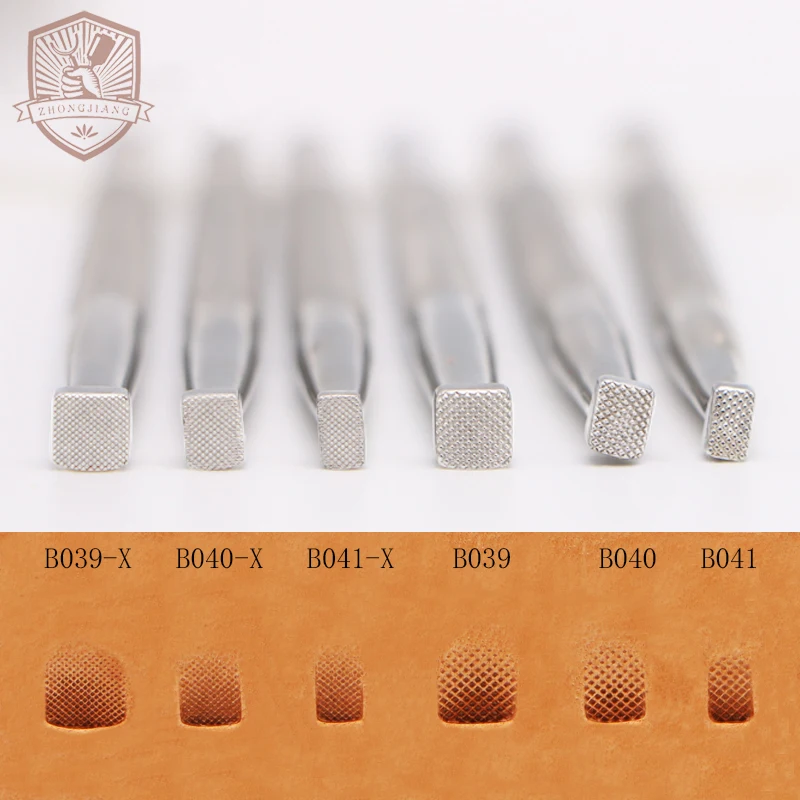 Leather Work Stamping Tool Bevelers Checkered B039 B040 B041 Carving Leather Craft Zhongjiang 304 Stainless streel Stamps
Leather Work Stamping Tool Bevelers Checkered B039 B040 B041 Carving Leather Craft Zhongjiang 304 Stainless streel Stamps