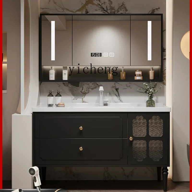 Bathroom Cabinet Stone Plate Whole Washbin Ceramic Bathroom Black Floor Type Washstand Washbasin Combination
Bathroom Cabinet Stone Plate Whole Washbin Ceramic Bathroom Black Floor Type Washstand Washbasin Combination