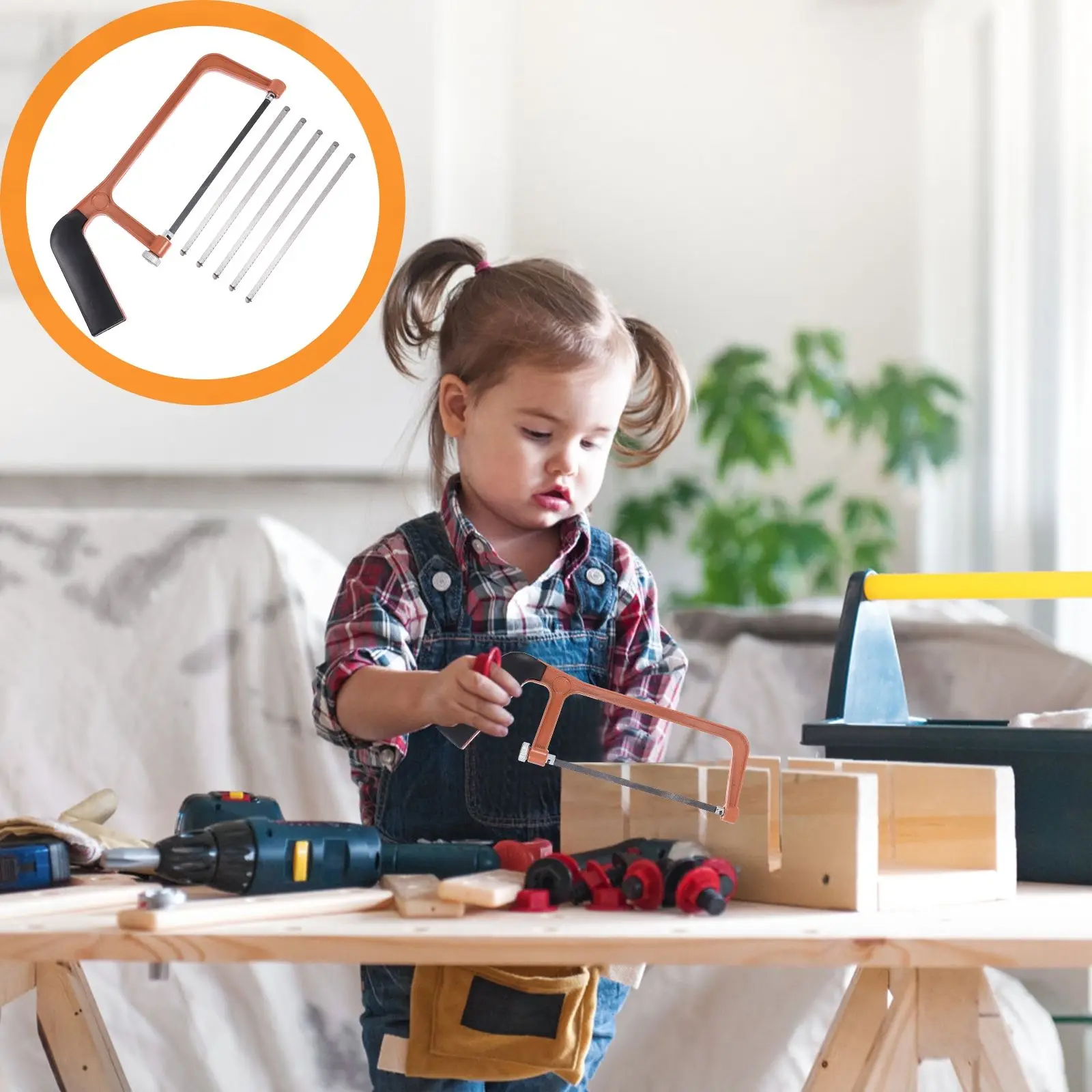 Mini Hacksaw Kids Toys Child Hand Woodworking Tools Creative Design Sturdy Structure Easy Use Efficient Practical Tree
Mini Hacksaw Kids Toys Child Hand Woodworking Tools Creative Design Sturdy Structure Easy Use Efficient Practical Tree