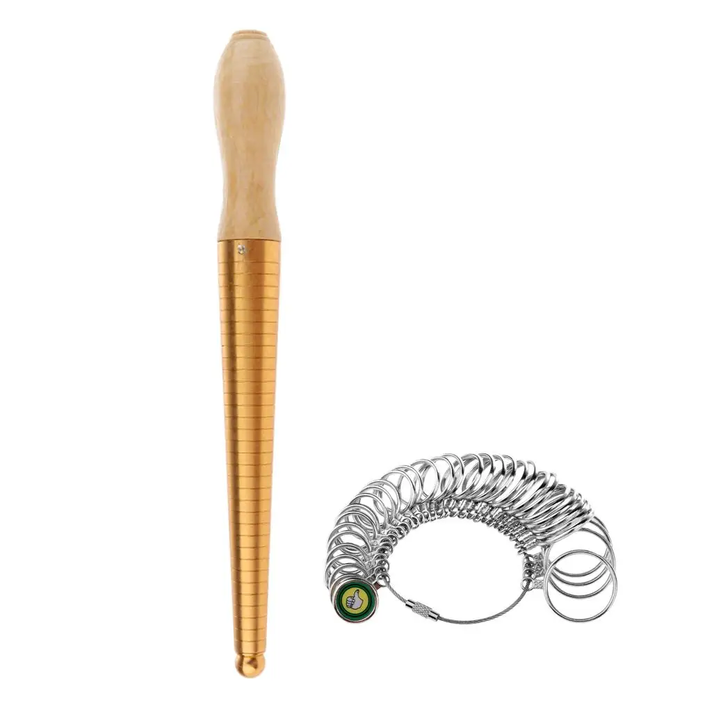 Metal Ring Finger Gauge Mandrel Sizer Tool Jewelry Measurement Stick for Ring Size for Jewelry Workshop
Metal Ring Finger Gauge Mandrel Sizer Tool Jewelry Measurement Stick for Ring Size for Jewelry Workshop