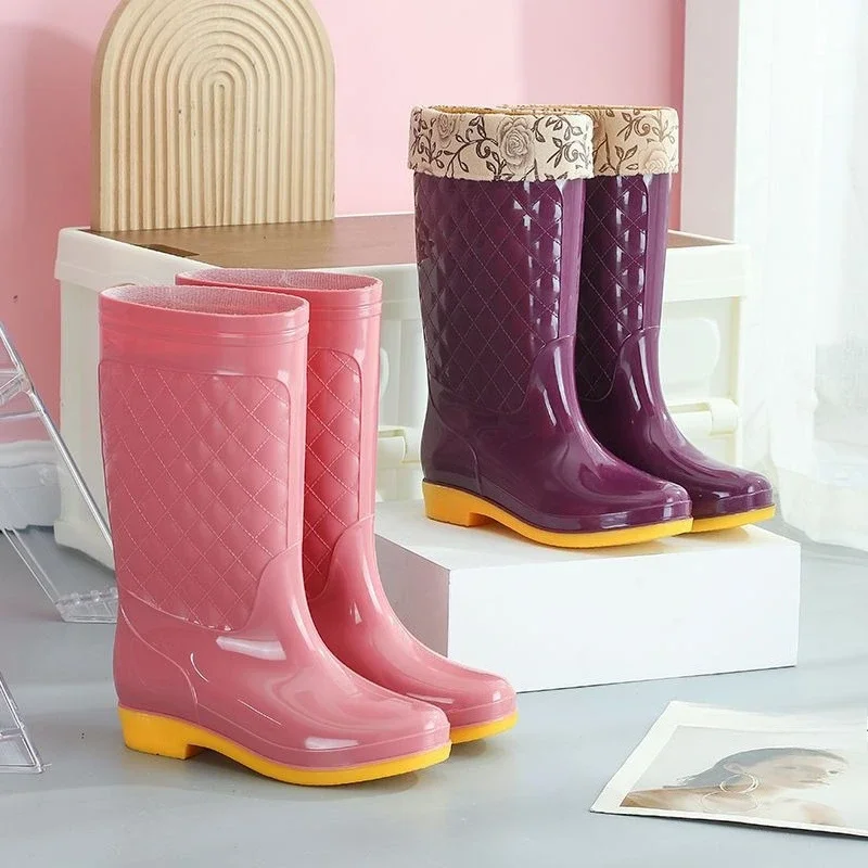 Women's Over The Knee Thick Sole Rain Boots Cotton Lined Warm Waterproof Outdoor Anti Slip Durable Adult Shoes
Women's Over The Knee Thick Sole Rain Boots Cotton Lined Warm Waterproof Outdoor Anti Slip Durable Adult Shoes