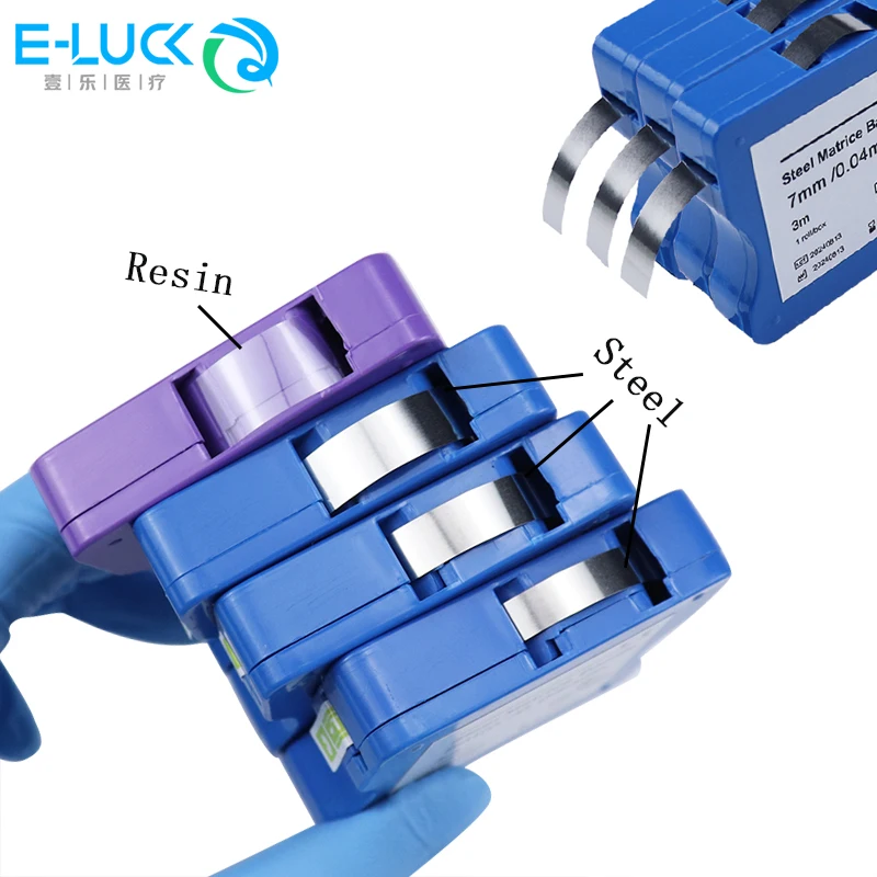 Dental Matrix Bands Strip Restoration Light Cured Matrice Bands tainless Steel/Resin Dentistry Materials
Dental Matrix Bands Strip Restoration Light Cured Matrice Bands tainless Steel/Resin Dentistry Materials