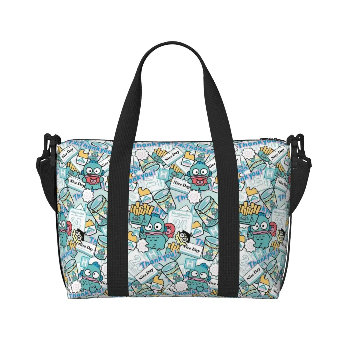 Custom Kawaii Hangyodon Tote Bag for Women Big Capacity Clown Fish Cartoon Gym Beach Travel Bags
Custom Kawaii Hangyodon Tote Bag for Women Big Capacity Clown Fish Cartoon Gym Beach Travel Bags