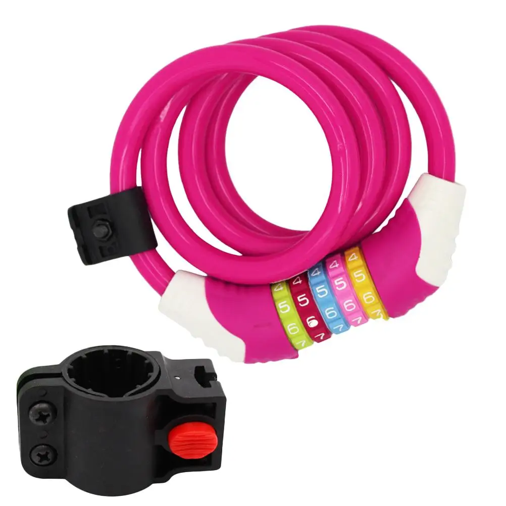 Password Lock Anti-Theft Pink Security Cable Bike 5 Spiral Steel Wire Durable Lock for Bicycles Tools High-Quality
Password Lock Anti-Theft Pink Security Cable Bike 5 Spiral Steel Wire Durable Lock for Bicycles Tools High-Quality