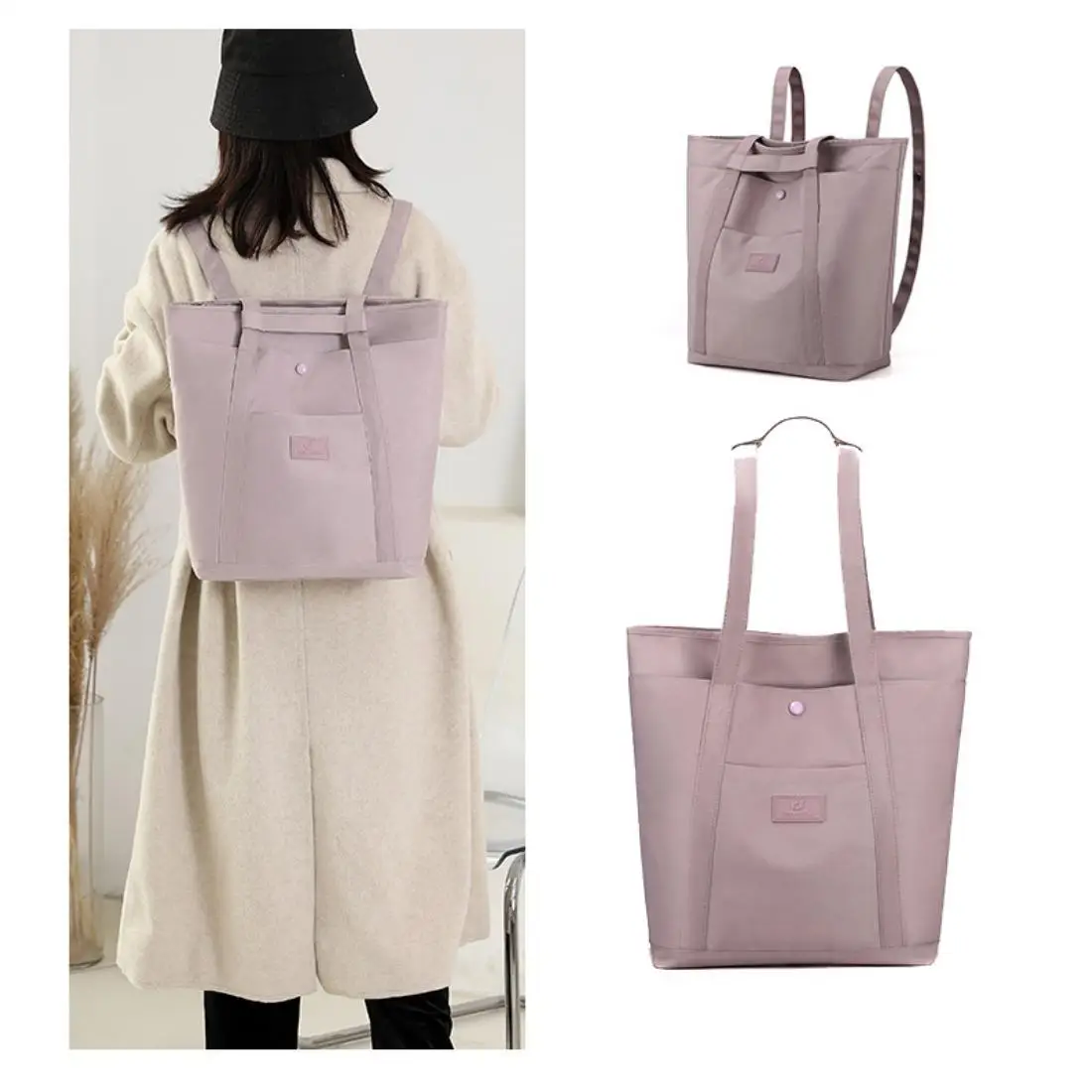 Multi-function Backpack Tote Bag for Women Large Capacity Shoulder Bag Nylon Water-resistant Handbag Lightweight Shoolbag
Multi-function Backpack Tote Bag for Women Large Capacity Shoulder Bag Nylon Water-resistant Handbag Lightweight Shoolbag