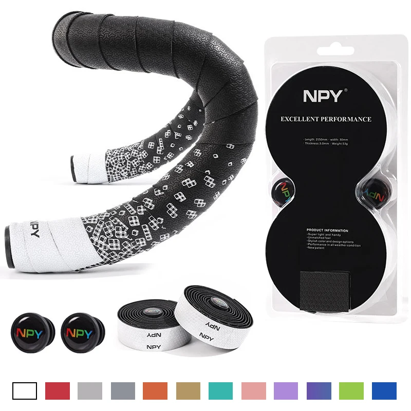 NPY Bicycle Handlebar Tape Shockproof Non-Slip Soft PU EVA Wrap Sweat-Absorbent & Durable for Racing & MTB & Cycling
NPY Bicycle Handlebar Tape Shockproof Non-Slip Soft PU EVA Wrap Sweat-Absorbent & Durable for Racing & MTB & Cycling