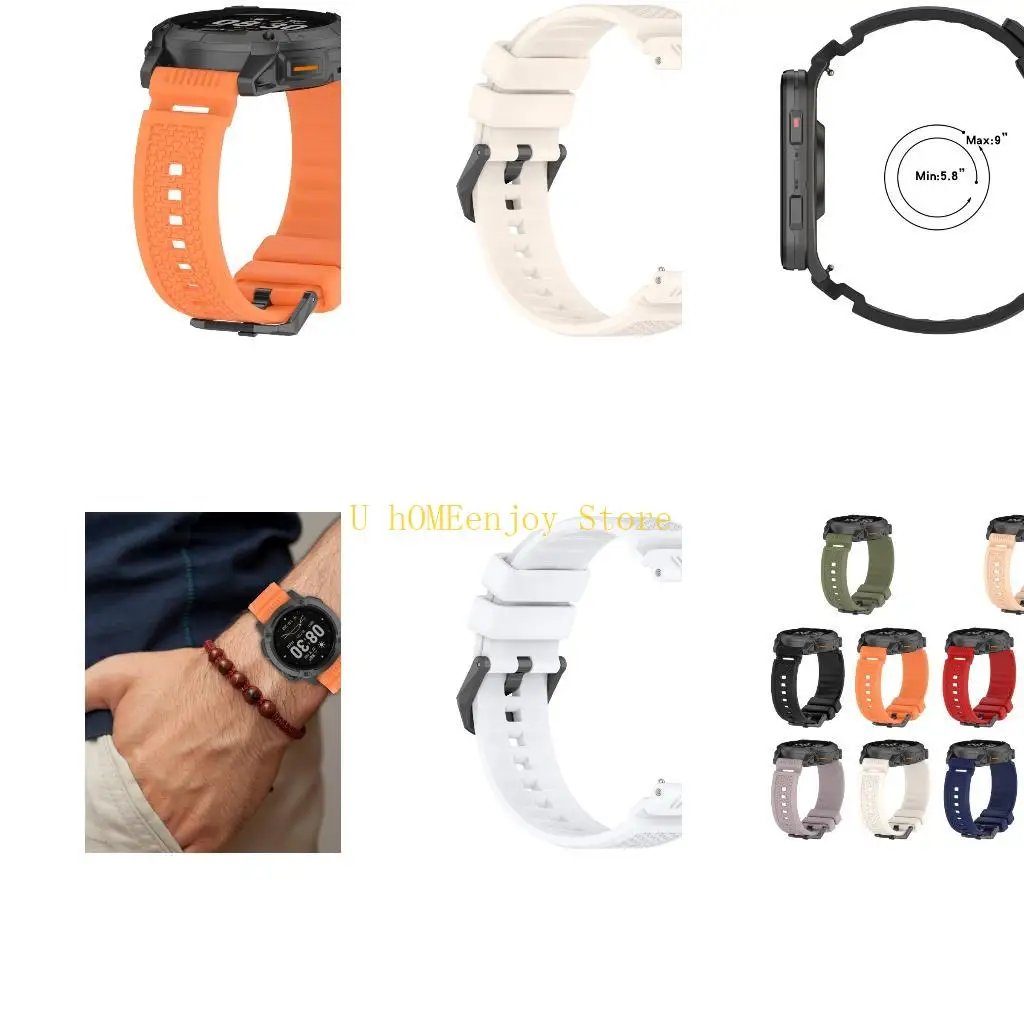 B0KF Strong Flexible Silicone Watch Straps Comfortable Wear Suitable for NOMAD
B0KF Strong Flexible Silicone Watch Straps Comfortable Wear Suitable for NOMAD
