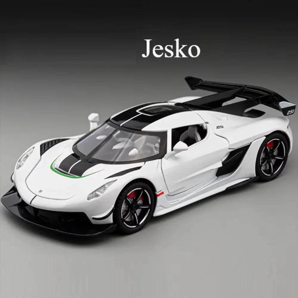 1/22 Scale Jesko Metal Toys Car Diecast Models Wheel Pull Back Vehicles 4 Doors Can Opened Sports Cars Kids Children's Day Gifts
1/22 Scale Jesko Metal Toys Car Diecast Models Wheel Pull Back Vehicles 4 Doors Can Opened Sports Cars Kids Children's Day Gifts