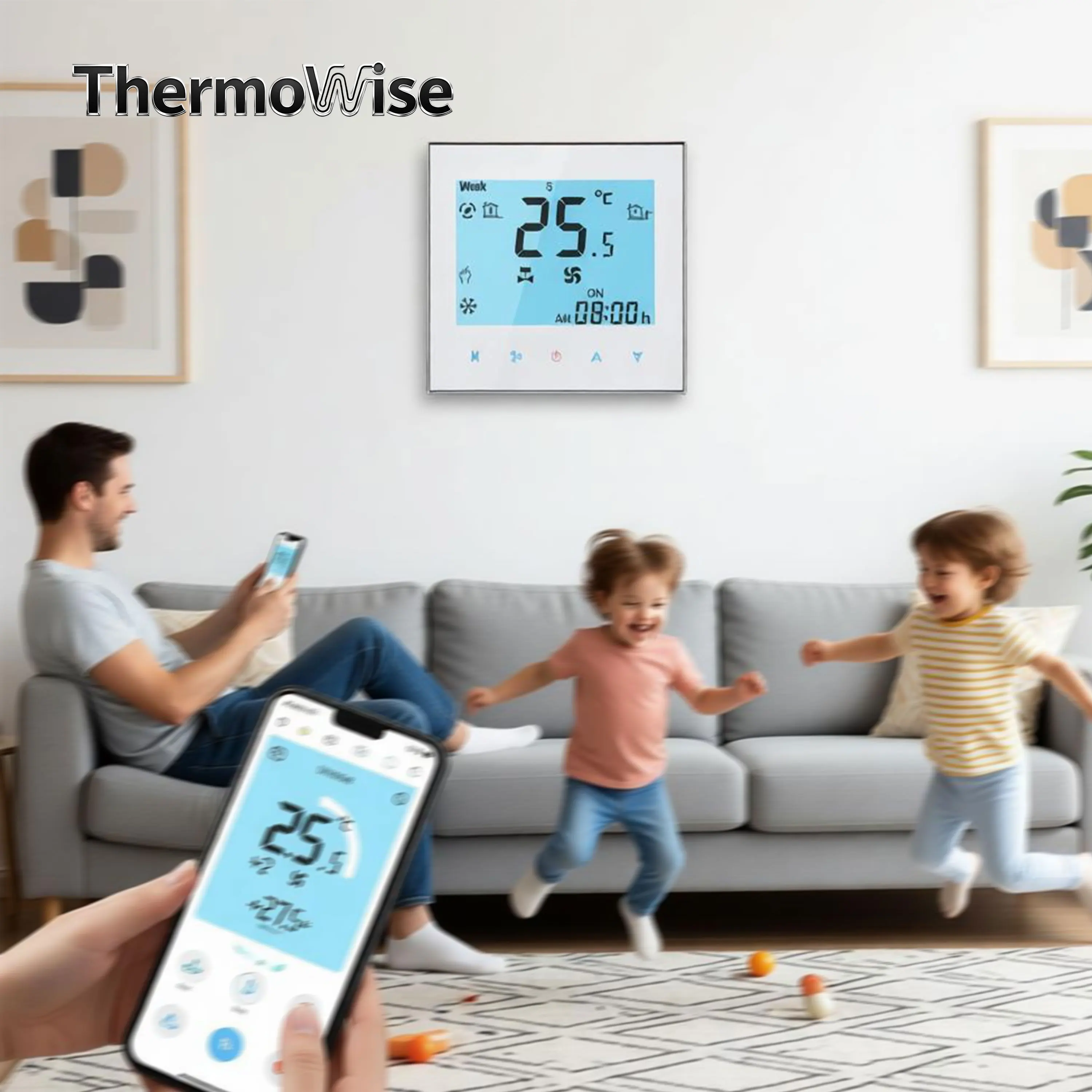 EC 0-10V Cooling Heating Valve WIFI Thermostat for 2P 4P 24V 220V Temperature Adjustment High,Medium,Low Three Speed
EC 0-10V Cooling Heating Valve WIFI Thermostat for 2P 4P 24V 220V Temperature Adjustment High,Medium,Low Three Speed