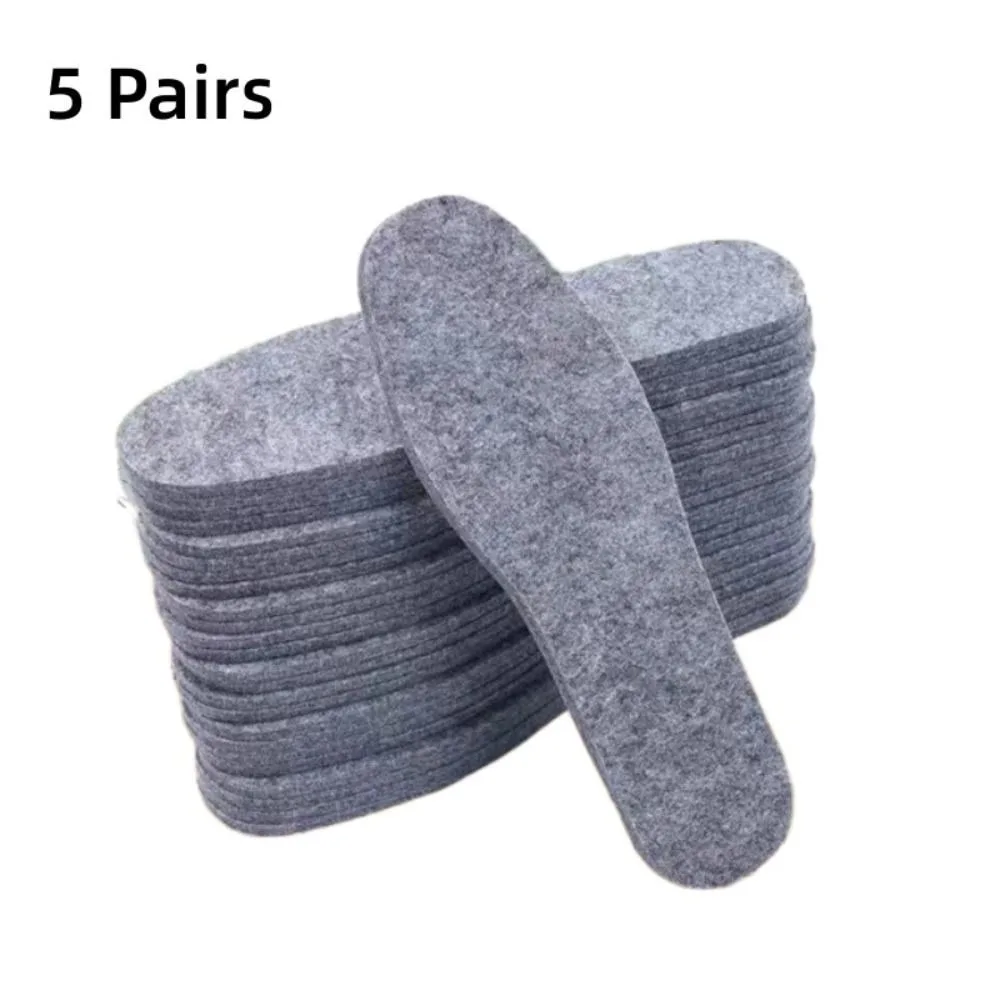 5 Pairs Wool Felt Wool Felt Thermal Insole Breathable Sweat Absorbent Thicken Warm Insole Skin-friendly Keep Warm Boots Pad
5 Pairs Wool Felt Wool Felt Thermal Insole Breathable Sweat Absorbent Thicken Warm Insole Skin-friendly Keep Warm Boots Pad