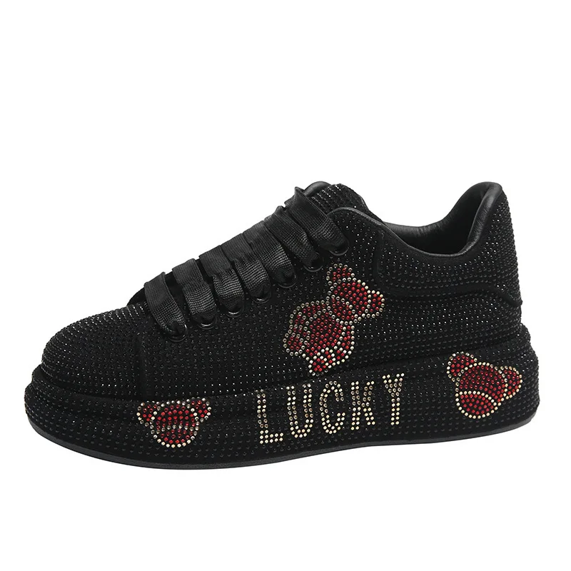 Women's Luxury Sneakers Sparkling Water Diamond Shoes Thick Bottom Casual Shoes Designer Water Diamond Fashion Vulcanized Shoes
Women's Luxury Sneakers Sparkling Water Diamond Shoes Thick Bottom Casual Shoes Designer Water Diamond Fashion Vulcanized Shoes