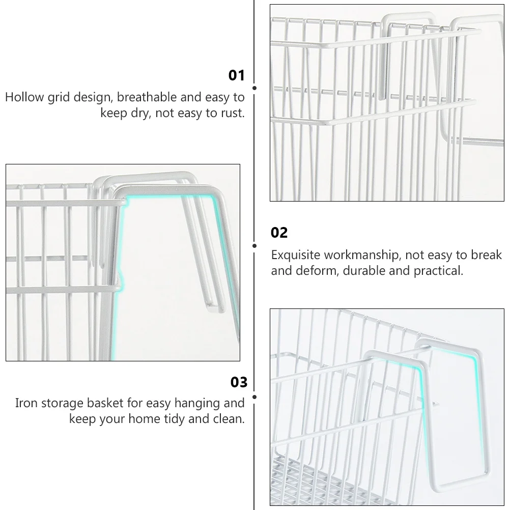1Pcs Iron Hanging Storage Basket Large Capacity Functional Grid Organizer for Household Dormitory Hotel Office Use
1Pcs Iron Hanging Storage Basket Large Capacity Functional Grid Organizer for Household Dormitory Hotel Office Use