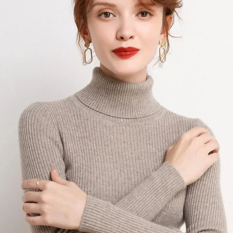 Women Turtleneck Sweater Knitted Soft Pullovers Cashmere Jumpers Basic Sweaters For Women 2023 New Autumn Winter Sweater
Women Turtleneck Sweater Knitted Soft Pullovers Cashmere Jumpers Basic Sweaters For Women 2023 New Autumn Winter Sweater
