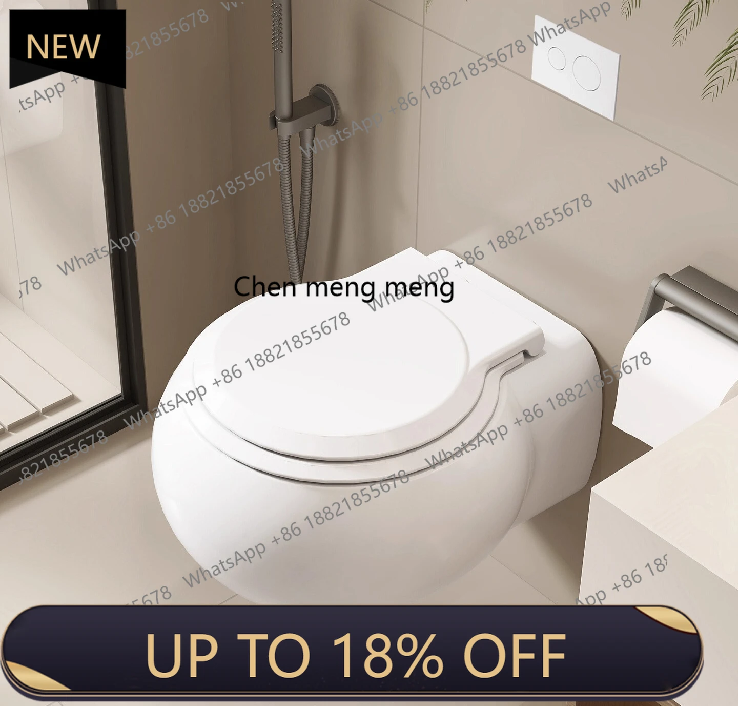 Z189 New wall-mounted toilet household bathroom suspended into the wall water tank wall-mounted wall row toilet
Z189 New wall-mounted toilet household bathroom suspended into the wall water tank wall-mounted wall row toilet